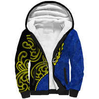 Federated States Of Micronesia FSM Sherpa Hoodie Pacific Islander Tribal Swirl Geometric Pattern
