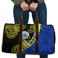 Federated States Of Micronesia FSM Travel Bag Pacific Islander Tribal Swirl Geometric Pattern