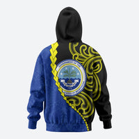 Federated States Of Micronesia FSM Zip Hoodie Pacific Islander Tribal Swirl Geometric Pattern