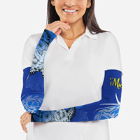 Micronesia Sea Turtle Arm Sleeves Federated States Of Micronesia Tribal Floral Pattern
