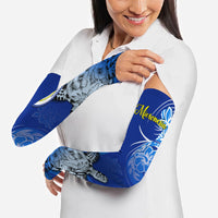 Micronesia Sea Turtle Arm Sleeves Federated States Of Micronesia Tribal Floral Pattern