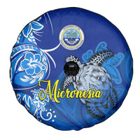 Micronesia Sea Turtle Spare Tire Cover Federated States Of Micronesia Tribal Floral Pattern