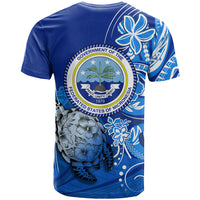 Micronesia Sea Turtle T Shirt Federated States Of Micronesia Tribal Floral Pattern