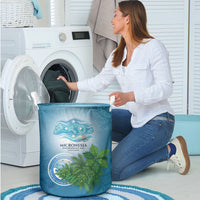 Micronesia Independence Day Laundry Basket FSM Patriotic Pacific Island Nan Madol Ruins Seabird Tropical