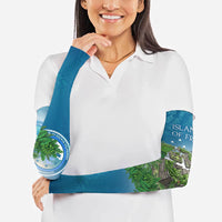 Micronesia Independence Day Arm Sleeves FSM Patriotic Pacific Island Nan Madol Ruins Seabird Tropical