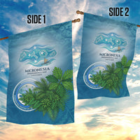 Micronesia Independence Day Garden Flag FSM Patriotic Pacific Island Nan Madol Ruins Seabird Tropical