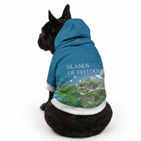 Micronesia Independence Day Pet Hoodie FSM Patriotic Pacific Island Nan Madol Ruins Seabird Tropical