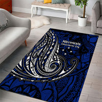 Micronesia Independence Day FSM Area Rug Tribal Tattoo Pattern Flag Seal Heritage