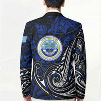 Micronesia Independence Day FSM Blazer Tribal Tattoo Pattern Flag Seal Heritage