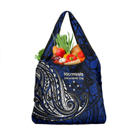 Micronesia Independence Day FSM Grocery Bag Tribal Tattoo Pattern Flag Seal Heritage