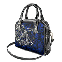 Micronesia Independence Day FSM Shoulder Handbag Tribal Tattoo Pattern Flag Seal Heritage