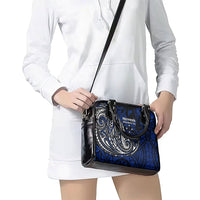 Micronesia Independence Day FSM Shoulder Handbag Tribal Tattoo Pattern Flag Seal Heritage