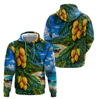 Hawaiian Mango Tropical Beach Hoodie Scenic Island Nature Exotic Fruit Graphic TS04 - Polynesian Pride