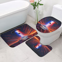 New Zealand Aotearoa Kiwi UFO Bathroom Set Sci-Fi Galaxy Sunset Sky Tower And Mountain