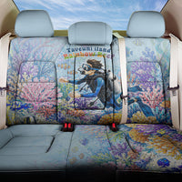 Fiji Taveuni Rainbow Reef Back Car Seat Cover Scuba Diver Vibrant Undersea Coral Garden Watercolor