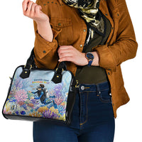 Fiji Taveuni Rainbow Reef Shoulder Handbag Scuba Diver Vibrant Undersea Coral Garden Watercolor