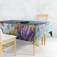 Fiji Taveuni Rainbow Reef Tablecloth Scuba Diver Vibrant Undersea Coral Garden Watercolor