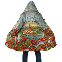 Fiji Taveuni Island Dateline Crossing Cloak Tropical Cultural Landscape With Tagimoucia Floral Pattern