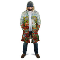 Fiji Taveuni Island Dateline Crossing Cloak Tropical Cultural Landscape With Tagimoucia Floral Pattern