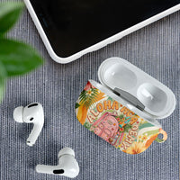 Hawaii Aloha Academy Back To School AirPods Case Sea Turtle Tropical Hibiscus Flowers Retro Psychedelic