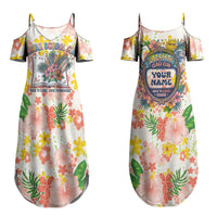 Personalized Hawaii School Club Back To Class Couples Matching Summer Maxi Dress and Hawaiian Shirt Retro Tropical Hibiscus Pattern With Open Notebook TS04 - Polynesian Pride