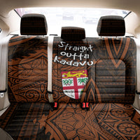 Straight Outta Kadavu Fiji Back Car Seat Cover Tribal Polynesian Tattoo Coat Of Arms Flag