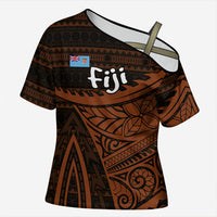 Straight Outta Kadavu Fiji Cross Shoulder Shirt Tribal Polynesian Tattoo Coat Of Arms Flag