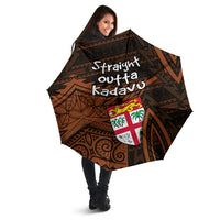 Straight Outta Kadavu Fiji Umbrella Tribal Polynesian Tattoo Coat Of Arms Flag