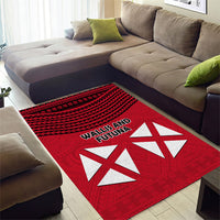 Wallis And Futuna Area Rug Polynesian Tattoo Flag Map