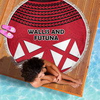 Wallis And Futuna Beach Blanket Polynesian Tattoo Flag Map