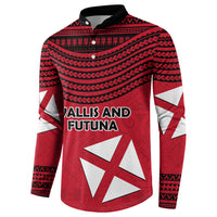 Wallis And Futuna Button Sweatshirt Polynesian Tattoo Flag Map