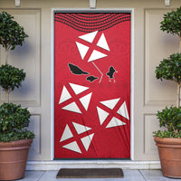 Wallis And Futuna Door Cover Polynesian Tattoo Flag Map