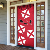 Wallis And Futuna Door Cover Polynesian Tattoo Flag Map
