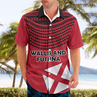 Wallis And Futuna Hawaiian Shirt Polynesian Tattoo Flag Map