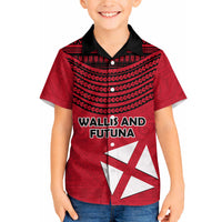 Wallis And Futuna Hawaiian Shirt Polynesian Tattoo Flag Map
