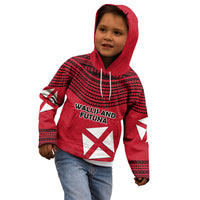 Wallis And Futuna Kid Hoodie Polynesian Tattoo Flag Map