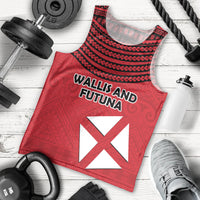 Wallis And Futuna Men Tank Top Polynesian Tattoo Flag Map