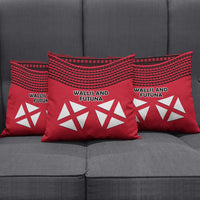 Wallis And Futuna Pillow Cover Polynesian Tattoo Flag Map