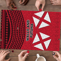 Wallis And Futuna Puzzle Polynesian Tattoo Flag Map