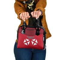 Wallis And Futuna Shoulder Handbag Polynesian Tattoo Flag Map