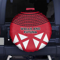 Wallis And Futuna Spare Tire Cover Polynesian Tattoo Flag Map