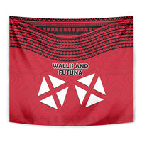Wallis And Futuna Tapestry Polynesian Tattoo Flag Map