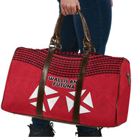 Wallis And Futuna Travel Bag Polynesian Tattoo Flag Map