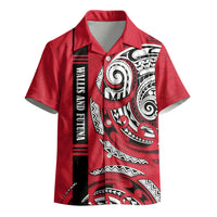Wallis And Futuna Kid Hawaiian Shirt Tribal Polynesian Tattoo Flag Motif