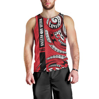 Wallis And Futuna Men Tank Top Tribal Polynesian Tattoo Flag Motif