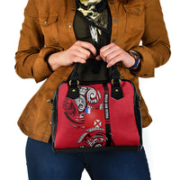 Wallis And Futuna Shoulder Handbag Tribal Polynesian Tattoo Flag Motif