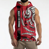 Wallis And Futuna Sleeveless Hoodie Tribal Polynesian Tattoo Flag Motif