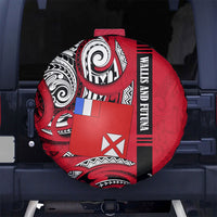Wallis And Futuna Spare Tire Cover Tribal Polynesian Tattoo Flag Motif