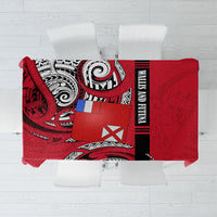 Wallis And Futuna Tablecloth Tribal Polynesian Tattoo Flag Motif
