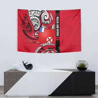 Wallis And Futuna Tapestry Tribal Polynesian Tattoo Flag Motif